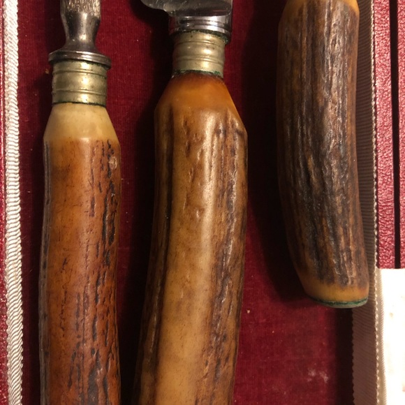 Vintage (maybe antique) edwin blyde & co sheffield carving set stainless steel - Picture 13 of 14